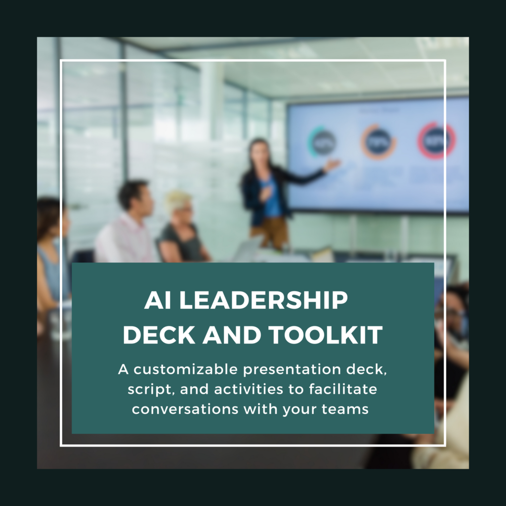 AI Leadership Deck & Toolkit | Co-Creating AI Policies with Students using Design Thinking
