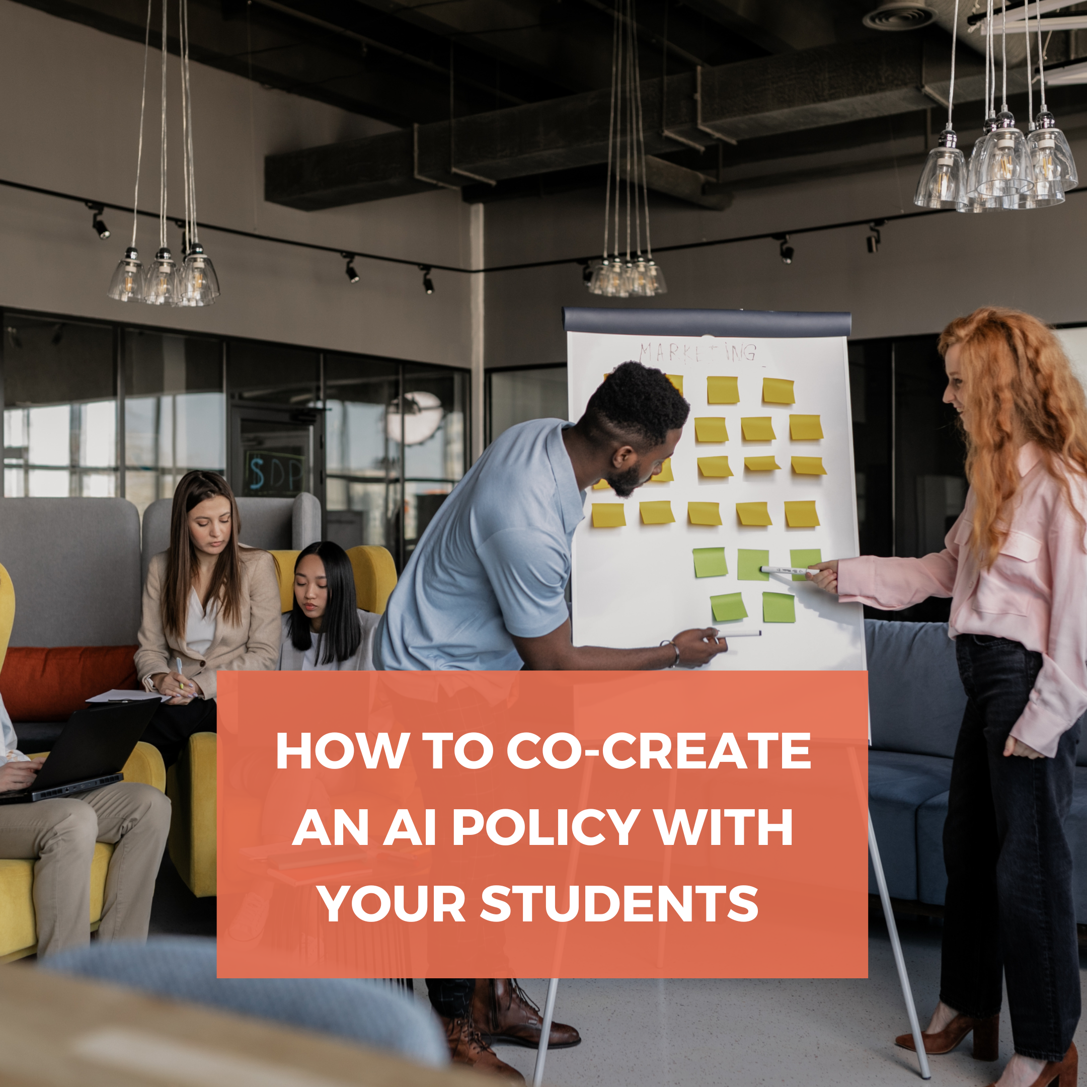Co-Creating AI Policies with Students using Design Thinking